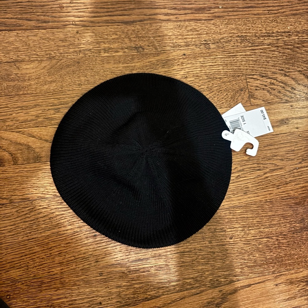 Michael Kors Black Knit Beret